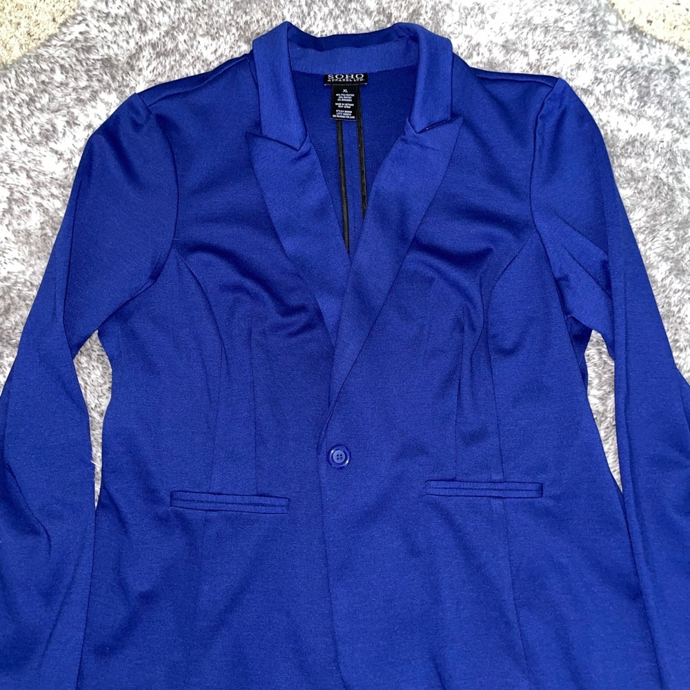 Soho Apparal , blue suit jacket, XL